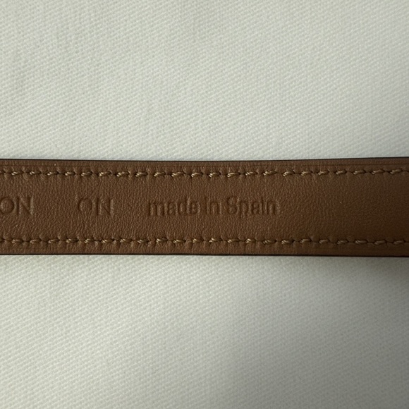 Authentic Louis Vuitton LV Iconic Bracelet Black Leather Gold Hardware Unisex - Picture 7 of 9